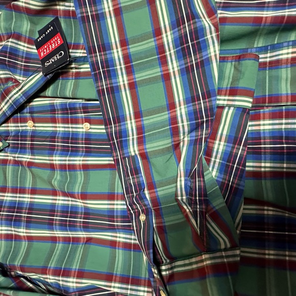 Chaps nwt long sleeve button up shirt with front pocket in 3x for men. - Picture 3 of 5